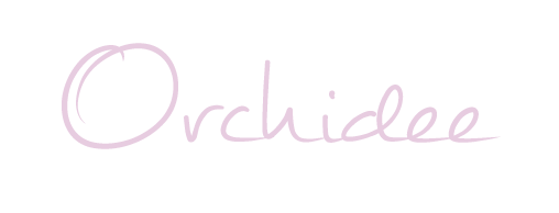 Schriftzug Orchidee