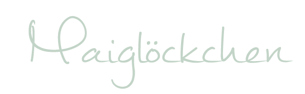 Schriftzug Maiglöckchen